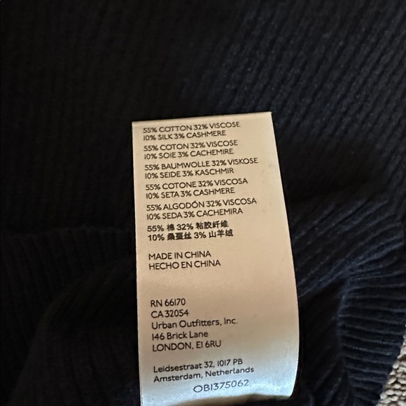 Free People Black Long Sleeve Ribbed Knit Button Up Cardigan Sweater or Dress - Picture 5 of 5